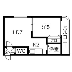 麻生駅 徒歩3分 3階の物件間取画像